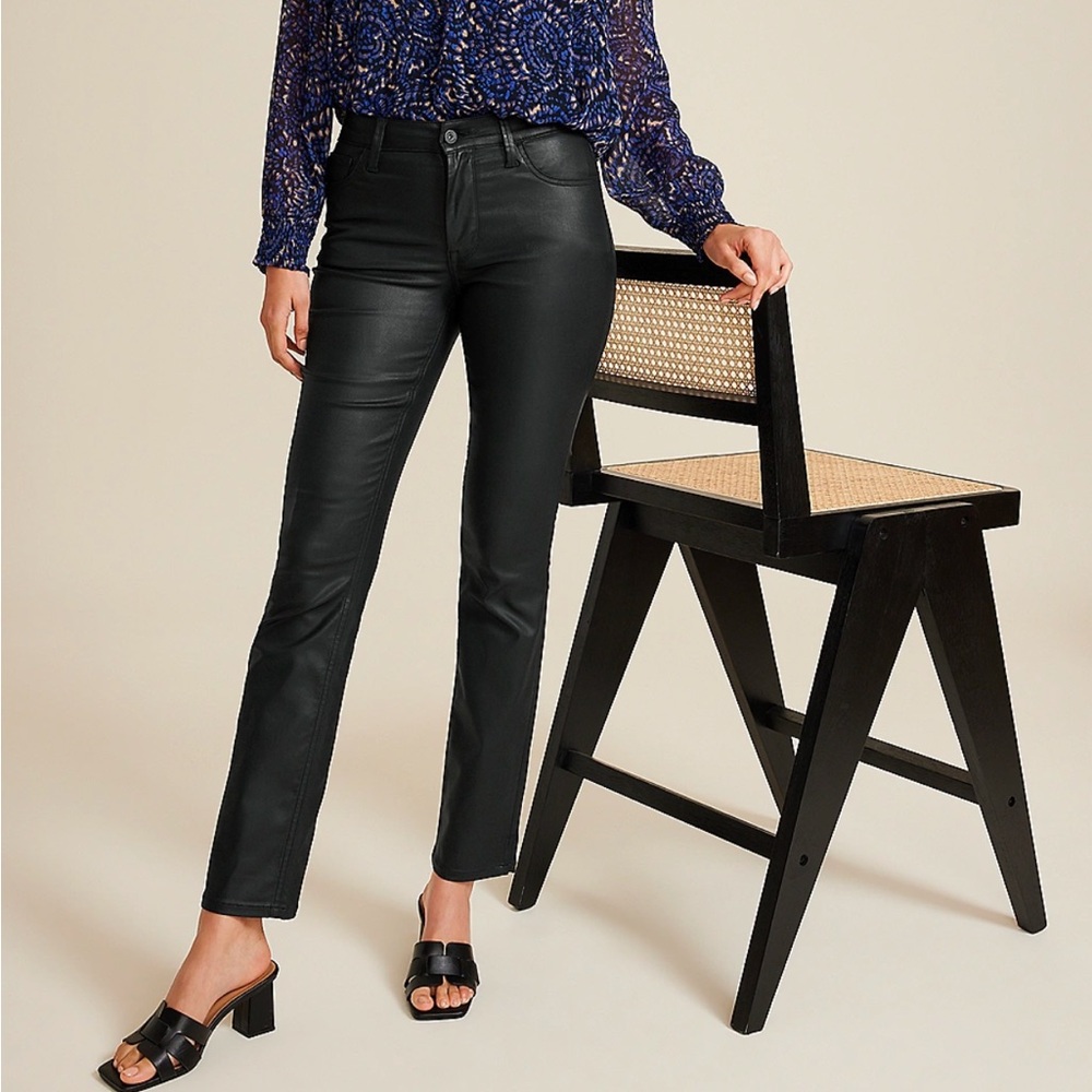 Edgely High Rise Black Slim Straight Jean size 0 long